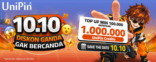Tungguin Diskon Ganda Gak Bercanda, cuma di UniPin!